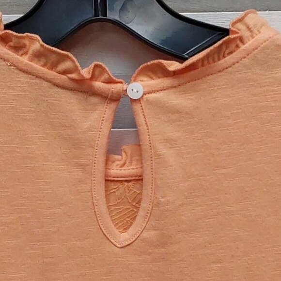 Embroidered Yoke Tee | Frye | Medium - Picture 7 of 13